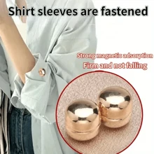 1 Paar/4 Paar Premium unsichtbare Perlenbrosche mit Magnetverschluss für Frauen - magnetischer Sommerkragen-Rutschfester Verschlusspin zum Befestigen von Kleidung und Outfit-Verbesserung