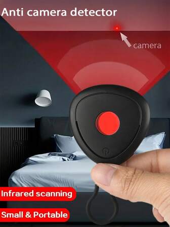 1pc, Hotel Hidden Camera Detector Finder,Detector, Travel Mini Portable Anti-Peeping Anti-Monitoring Camera Scanner