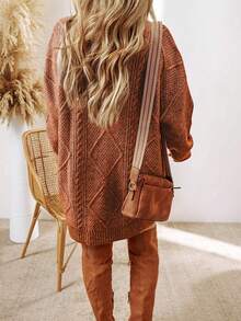 Women's Knitted Dress, Loose Fit, Suitable For Work, Vacation And Casual Wear, Spring/Summer New Arrival