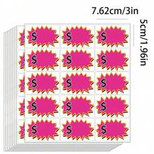 75pcs/Set Blank Explosion Sticker Labels, Suitable For Supermarket Clothing Price Promotion, Home Decor, DIY Creative Home Stickers, Gifts For Friends - Multicolor - View 7