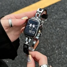 Leren bandje compatibel met -bandje compatibel met -bandje 8/9/7/6/5/4/3/2/1-serie, compatibel met -bandje Ultra40mm 44 41 45 49 42 38mm Damesmode-armbandaccessoires, niet benauwend, comfortabel om te dragen en past perfect om de pols.