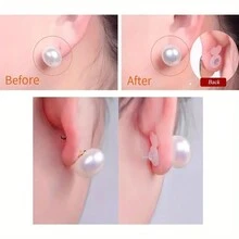 10pcs Silicone Earring Backs, Heavy-Duty Invisible Lifting Support Pads, Non-Sagging Safety Earring Lifter For Large Earrings And Pendants