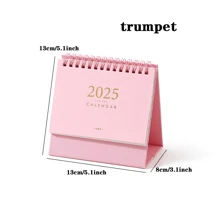 1 件 2025 年新款创意基本日历，简约优雅桌面计划器办公室装饰