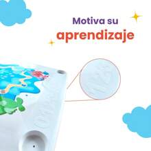 mesa infantil con patas desmontables colores aprendizaje niños comedor dinosaurio y unicornio mesa versátil para niños diseño colorido y divertido patas desmontables fácil de guardar y transportar ideal para actividades y comidas infantiles - Blanco - Ver 8