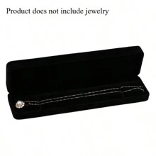 1 pièce Boîte de rangement pour bijoux en velours, organisateur de bijoux rose, convient pour la maison, peut ranger les colliers, bracelets, bracelets joncs, bagues, boucles d'oreilles et autres bijoux, emballage cadeau idéal pour la Saint-Valentin, la Fête des Mères, la Fête des Pères, Noël, anniversaire, Thanksgiving et autres fêtes - Multicolore - Voir 19