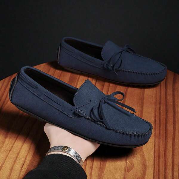 European Style British Men Casual Loafers Moccasins Driving Shoes Boat Shoes, Fashion & Versatile Valentines