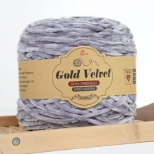 245g/捆天鹅绒金属雪尼尔纱，光泽迷人，质地细腻柔软，温暖舒适，易于编织，适用于毛衣、夹克、围巾、帽子、手套、毛毯和各种 DIY 手工艺品 - 彩色 - 查看 36