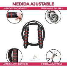 Cuerda Para Saltar de Alta Velocidad De 3 Metros - Negro - Ver 4