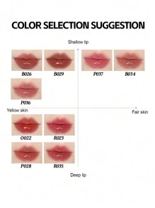 COLORKEY Colorkey Wavy Water Plump Lip Essence Lip Gloss Lip Oil, Bare Reflection Mirror Finish Lip Tint Lipstick, 3ml