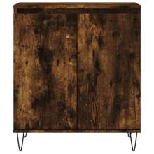 Stylish Smoked Oak Sideboard 65x70 Cm Modern Engineered Wood Storage Cabinet - Brown - View 4