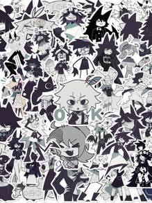 50 件 FPE/基础纸教育卡通人物贴纸，防水 PVC 材料，适用于装饰笔记本电脑、耳机、摩托车头盔、汽车、礼品盒、标签、信封、涂鸦、吉他、笔记本、行李箱、DIY 工艺品、规划师 - 50PCS - 查看 1