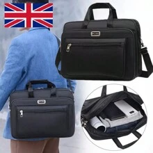 NetHong 17" Inch Laptop PC Waterproof Shoulder Bag Carrying Soft Notebook Case Cover UK - Black - View 1