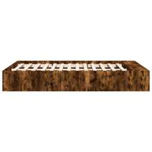 Smoked Oak Bed Frame 1490 Cm Stylish And Durable Design Without Mattress - Brown - View 4