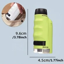 Draagbare handmicroscoop voor kinderen STEM-educatieve zakmicroscoop Thuisschoolset Biologische wetenschap Educatief speelgoed voor kinderen