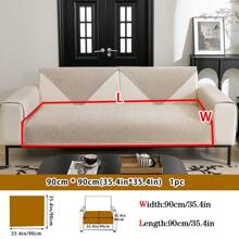 1pc Waterproof Universal Seasonal Solid Chenille Jacquard Sofa Cushion, Modern Simple Style Pet Friendly Anti-Dirty Anti-Slip Sofa Cover, Spring & Fall Style, Waterproof Cat Claw-Proof Sofa Protector For Living Room L-Shaped Sectional Sofa And 1/2/3/4 Seater Sofa (Sold Individually)