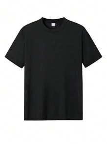 Customization Halloween Personalized Men's Comfortable Loose Fit T-Shirt ,Upload Your Own Image For Couples, Families, Pets, Gifts For Parents And Friends,Workout, Team Party, Couples Outfit, Workwear - Black - View 5