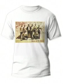 Playera Camisa Camiseta Sangre por sangre blood in blood out Miklo Cruzito Paco Regalo Para Hombre Mujer Unisex Tacto Algodon Moda ENVIO GRATIS Juvenil Estampada con grafico sublimada - Multicolor - Ver 1