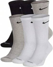 Everyday Plus Cushioned Training Crew Socks (6 Pack) - Men's Dri-Fit EverydayPlus Cushioned | Cotton - 彩色 - 查看 1