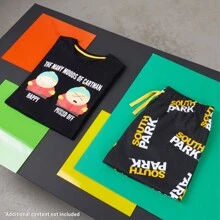 SOUTH PARK Pyjama Set T-Shirt Long Bottoms PJ Comfy Loungewear Kenny Eric Cartman Nightwear Funny Gift