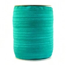 BRISTLEGRASS Plain Fold Over Elastic FOE 5/8" 15mm 5/8" 3/4" 1" 15mm 20mm 25mm Solid Shiny Spandex Satin Band Tape Headband Bracelet Hair Tie Underwear Dress DIY Sewing Trim