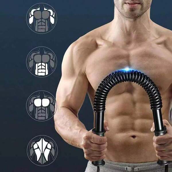 20kg Home Fitness Arm Strength Device - Get Stronger Arms & Chest With This Spring Arm Strength Stick Arm Trainer!