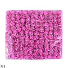 144 chiếc hoa hồng xốp nhân tạo kim cương 2cm tự làm vòng hoa thủ công trang trí tiệc cưới làm sổ lưu niệm hoa giả - Nhiều màu - Xem 26