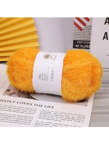 100M/3937IN 50G DIY 闪亮洗碗布纱洗碗巾线玻璃线钩针编织工艺粉彩手工擦洗纱 - 彩色 - 查看 16