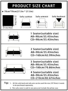 1pc Waterproof Universal Seasonal Solid Chenille Jacquard Sofa Cushion, Modern Simple Style Pet Friendly Anti-Dirty Anti-Slip Sofa Cover, Spring & Fall Style, Waterproof Cat Claw-Proof Sofa Protector For Living Room L-Shaped Sectional Sofa And 1/2/3/4 Seater Sofa (Sold Individually)