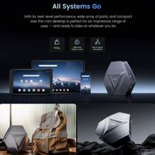 N-One Mini PC Intel Core I9-12900H Up To 5.0GHz, 32GB DDR4+1TB M.2 NVMe SSD, W11 Pro OS, WiFi 6, Two Memory Slots For Expansion Up To 64GB, RJ45 X2/Type-C (Thunderbolt 4)/USB/DP/HDTV, Suitable For Gaming/Business/Home Theater, Christmas Gifts