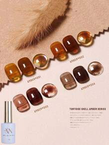 MIANEL 12ML/PCS Sơn móng tay dạng gel Maillard Tortoise Shell Gelly Amber bán chạy nhất mùa thu 2024 Sơn móng tay màu băng trong suốt mới phổ biến, Thích hợp cho mùa hè và mùa thu, Móng tay màu đen Móng tay Giáng sinh cần đèn UV để khô, Thích hợp cho móng tay và móng chân, Nghệ thuật làm móng hoàn hảo cho tiệm làm móng nghệ thuật và sử dụng DIY, Quà tặng cho phụ nữ và trẻ em gái - Nhiều màu - Xem 2