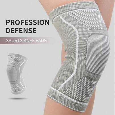 1 件防滑膝盖支撑支架，用于膝盖弹性健身锻炼膝盖支撑。