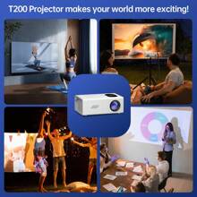 Outdoor Projector, 1080P Full HD Supported Video Projector, Portable Outdoor Home Theater Movie Projector, Compatible With HDMI, USB, AV, Smartphone,Tablet,Laptop. - UK Plug(220-240V) - View 6
