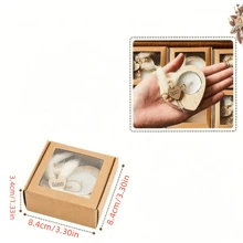 1pc Wooden Heart-Shaped Candle Holder, Gift For Weddings, Anniversaries, Thanksgiving, Valentine's Day, Comes With Dried Flowers
