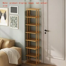 1pc DIY Bamboo Simple Installation Indoor Shoe Rack, Home Storage Organizer