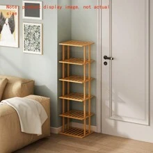 1pc DIY Bamboo Simple Installation Indoor Shoe Rack, Home Storage Organizer