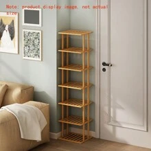1pc DIY Bamboo Simple Installation Indoor Shoe Rack, Home Storage Organizer