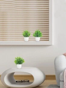 4 piezas de plantas artificiales en maceta, plantas falsas pequeñas para decoración interior del hogar, flores artificiales para alféizar de ventana, baño, pared, escritorio de oficina, oficina, cocina, decoración de estilo campestre, regalos de cumpleaños y graduación, decoración de jardín, plantas para exteriores, jardinería, flores falsas
