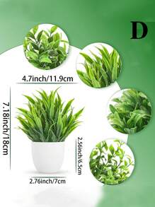 4 piezas de plantas artificiales en maceta, plantas falsas pequeñas para decoración interior del hogar, flores artificiales para alféizar de ventana, baño, pared, escritorio de oficina, oficina, cocina, decoración de estilo campestre, regalos de cumpleaños y graduación, decoración de jardín, plantas para exteriores, jardinería, flores falsas