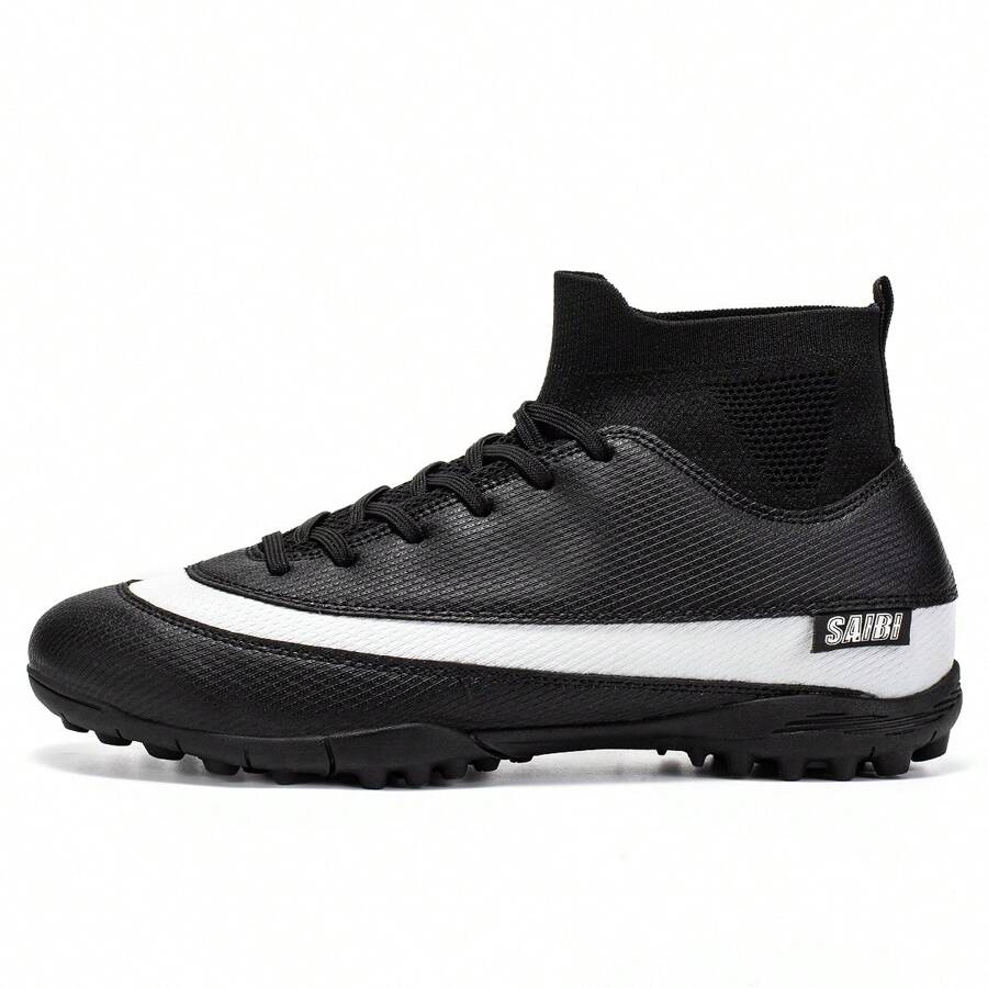 男子足球鞋专业高帮透气运动足球鞋适合室内外 TF 男女通用足球鞋