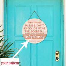 1 Pc Customized Round Wooden Hanging Sign, Custom Front Door Wooden Welcome Sign, Hanging Decorative Sign, Farmhouse Small Door Sign, Customized Welcome Front Door Sign For Coffee Shop, Restaurant, Wooden Housewarming Gift, Customized Decorative Wooden Board Gifts Birthday Graduation,Home Harmony - Multicolor - View 5