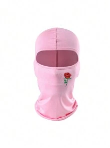 2 szt./1 szt. Uniwersalna maska na twarz do jazdy na rowerze na cztery pory roku, z nadrukiem w czerwone róże, oddychająca, elastyczna, wygodna, szybkoschnąca, kominiarka, wiatroszczelna, pyłoszczelna, z filtrem przeciwsłonecznym, maska na szyję, walentynkowe maski narciarskie