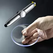 1pc Luminous Finger Gyro Pen - High-Performance Multifunctional Ballpoint With Mesmerizing Rotating Lights - Fun, Stress-Relieving Back To School