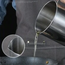 1 cái nồi lọc dầu bằng thép không gỉ - Bạc - Xem 4