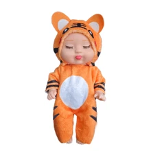 Muñecas de animales Reborn en miniatura, muñecas realistas, muñecas de animales lindos de ciervos, muñecas de bebés durmientes, muñecas compañeras de crianza, incluye ropa y sombrero, muñeca bebé, juguetes bebé, muñeca, muñeca bebé, muñeca Reborn, muñeca - Multicolor - Ver 17