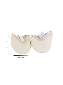 Giày Ballet Nữ, Nhạc trữ tình, Khiêu vũ, Thể dục nhịp điệu, Đế dệt kim, Dép xỏ ngón, Chân váy thi đấu thể dục Thông, Size S 36-37, Giày nữ, Màu be - Màu be - Xem 9