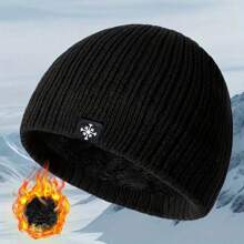 Snöflingeetikett Stickad Mössa Unisex Förtjockad Varm Stickad Mössa Lätt Hörselskydd Vindtät Avslappnad Mössa Lämplig För Män Och Damer I Kallt Väder - Multifärgad - Visa 10