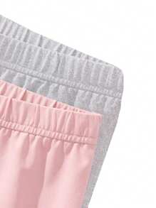 3 Pairs Young Girl Multicolor Casual Versatile Sports Leggings - Multicolor - View 4