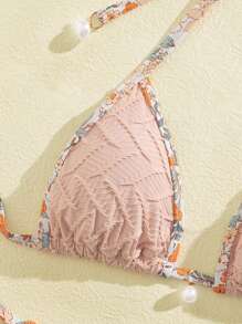 European & American Fashion Spring Bikini Set, Special Fabric Swimwear, For Summer Beach Vacation