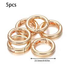 30/10/5 chiếc móc khóa lò xo kim loại có thể mở được, vòng móc khóa tròn, móc khóa, khóa túi, đầu nối xích để làm đồ trang sức, phụ kiện tự làm, vật dụng cho doanh nghiệp nhỏ - Nhiều màu - Xem 11