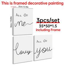 3 cái Thư Đồ Họa Bức Tranh Không Khung - Đen và trắng - Xem 16